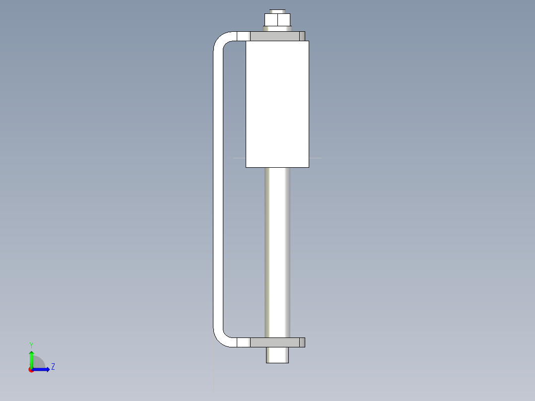 自動滑動張力器-(SUS製)AST-SUS-3D多系列多零件图纸模型左视图