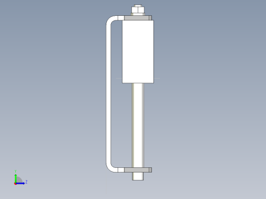 自動滑動張力器-(SUS製)AST-SUS-3D多系列多零件图纸模型左视缩略图