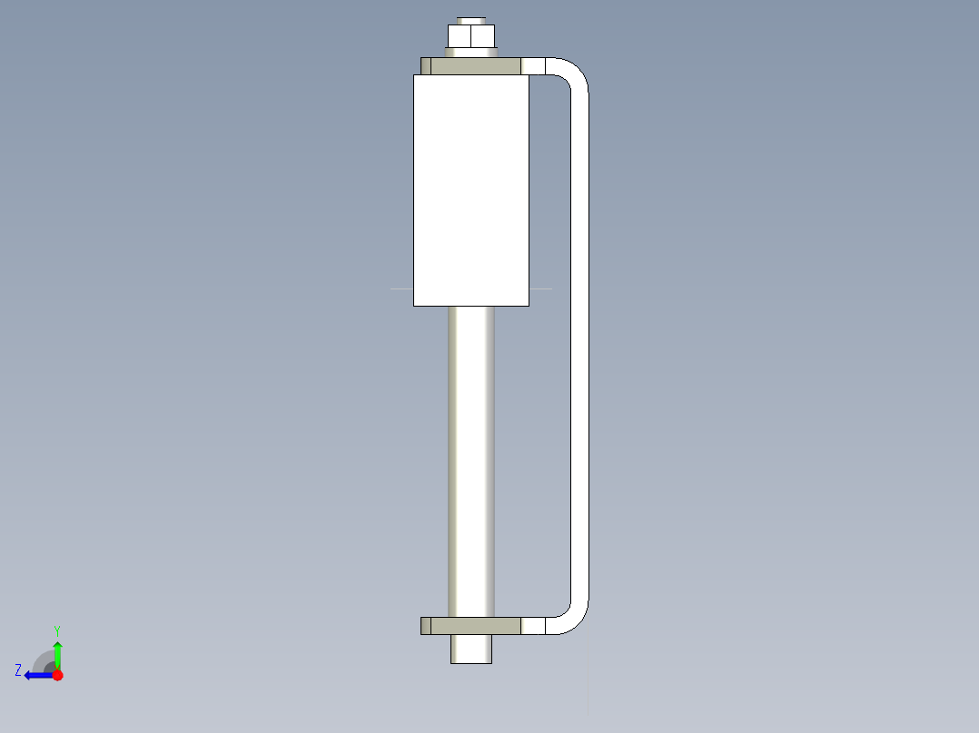 自動滑動張力器-(SUS製)AST-SUS-3D多系列多零件图纸模型右视图