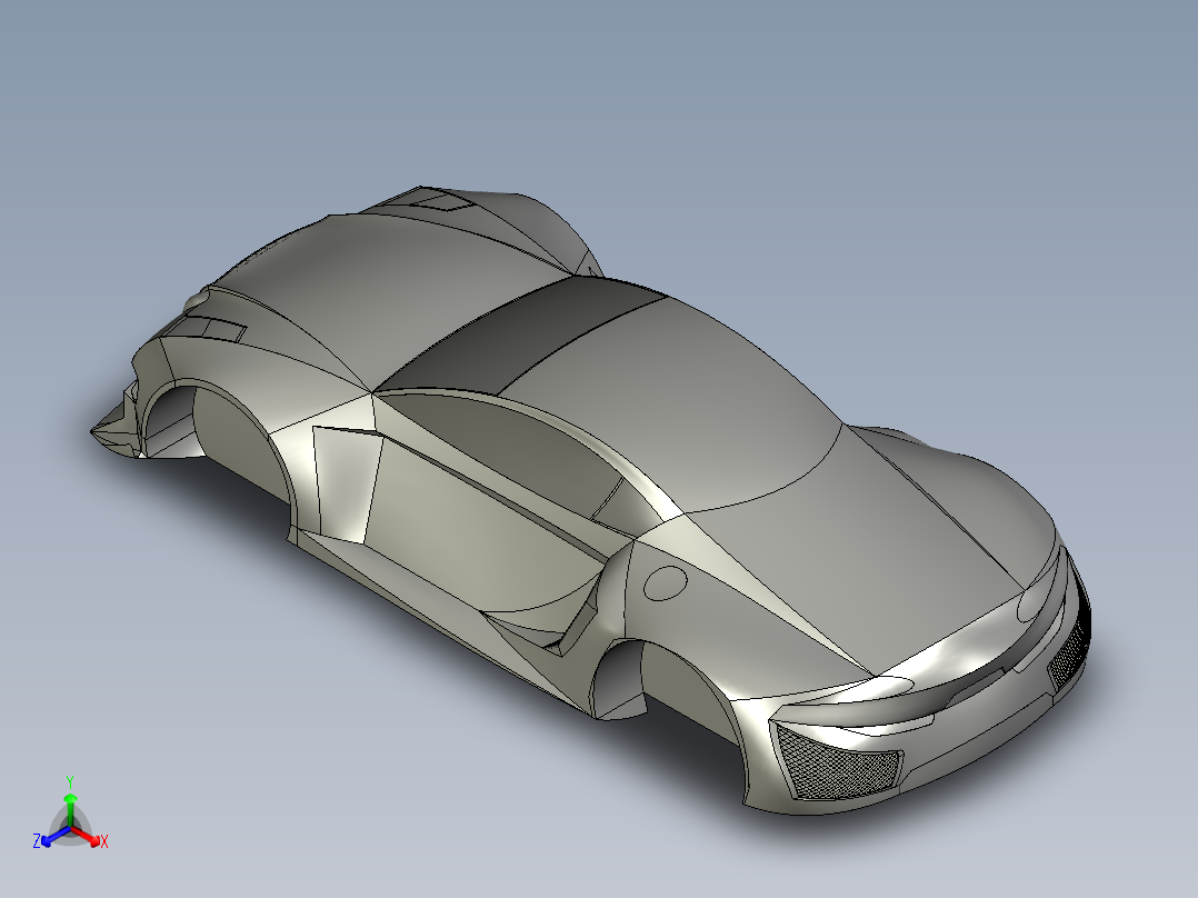 汽车车身 (35)正等轴测图