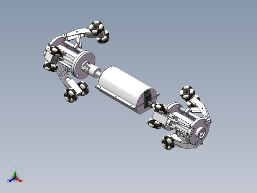 电缆管道检测机器人设计含三维图==646683==400dw正等轴测缩略图