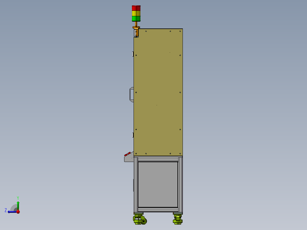 针式打标机右视图