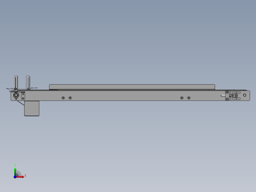 带式输送机 3D模型前视缩略图
