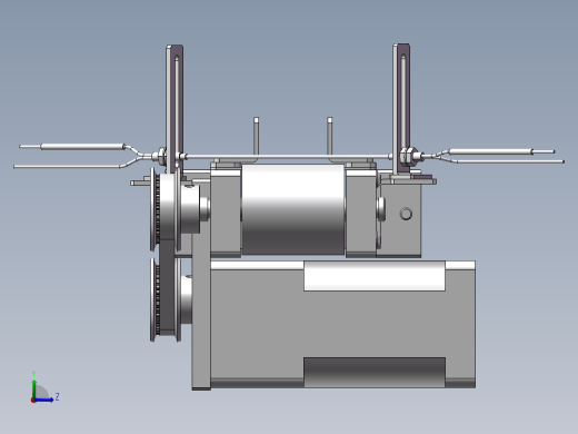 带式输送机 3D模型左视缩略图