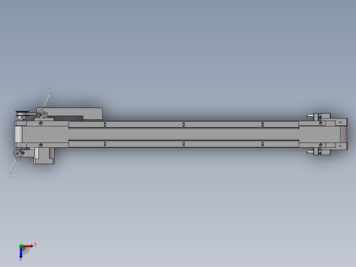 带式输送机 3D模型俯视缩略图