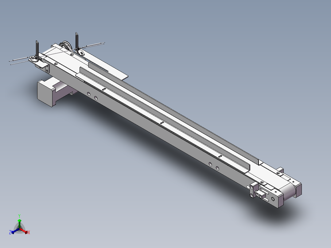 带式输送机 3D模型正等轴测图