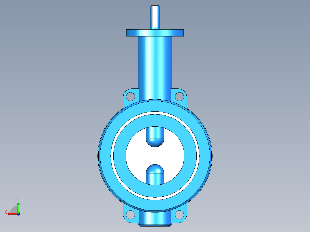 阀门模型WD71X-D_[80]后视图