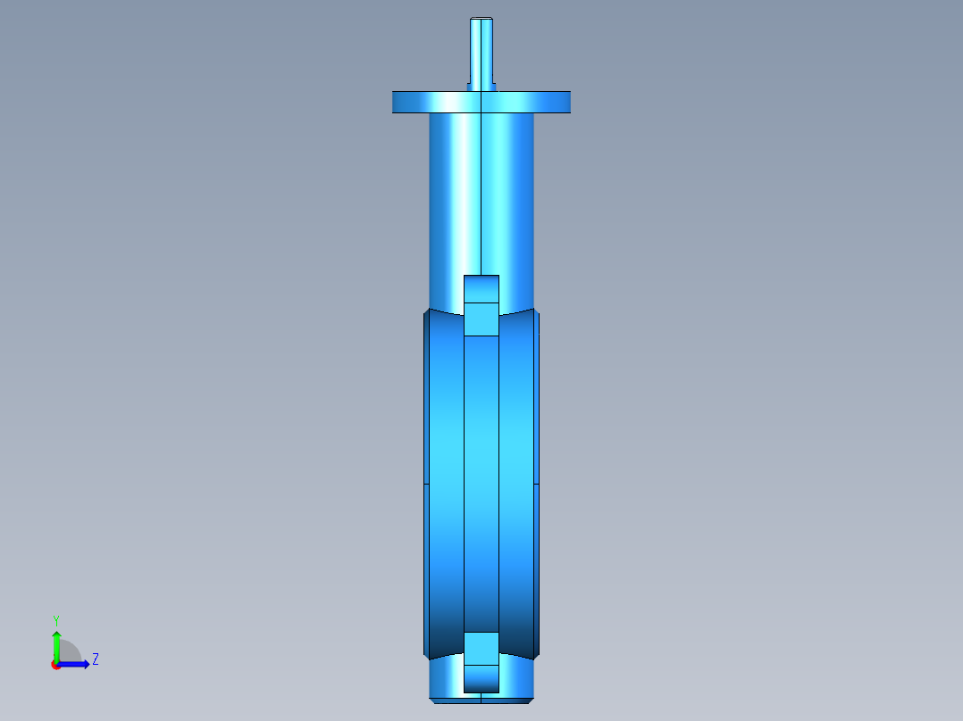 阀门模型WD71X-D_[80]左视图
