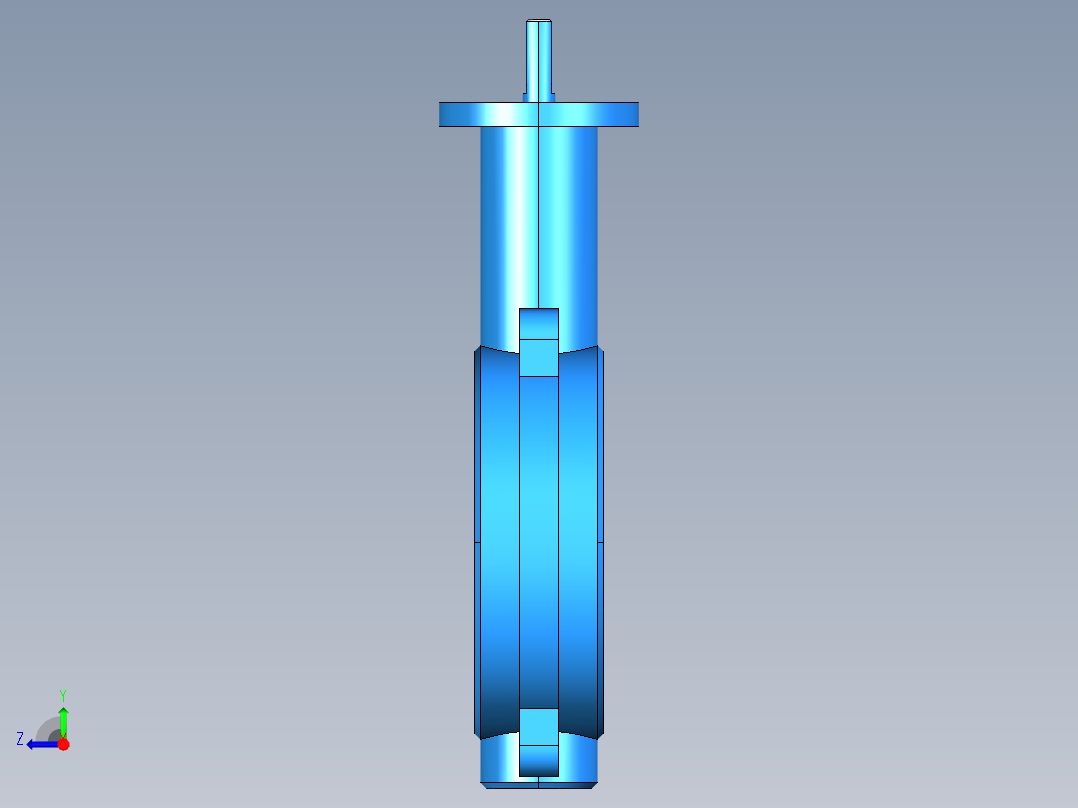 阀门模型WD71X-D_[80]右视图