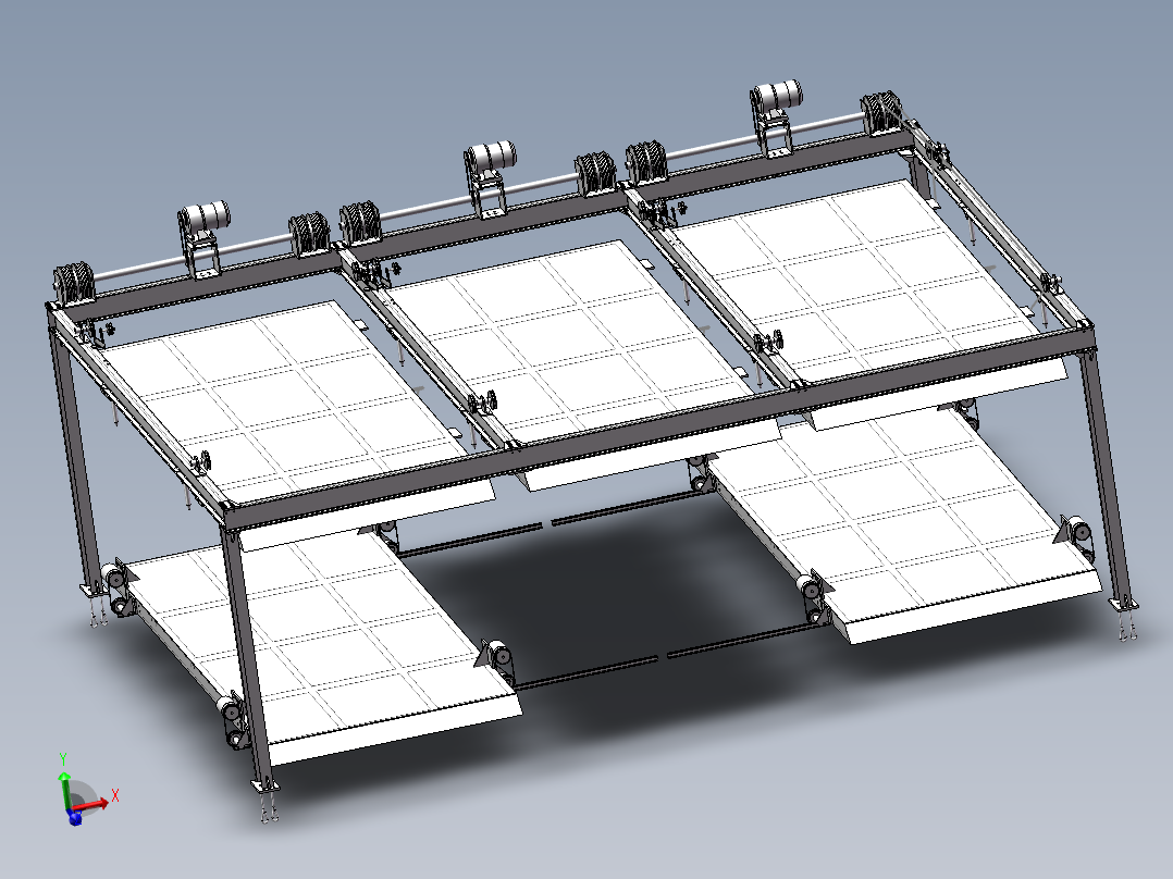 2X3轿车升降横移式立体车库设计含三维二维说明书完整设计资料486435主视图