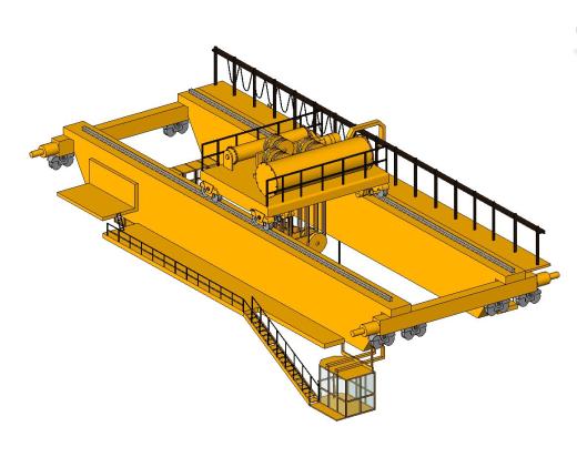 EOT电动桥式起重机3D模型图纸 dwg SAT格式缩略图