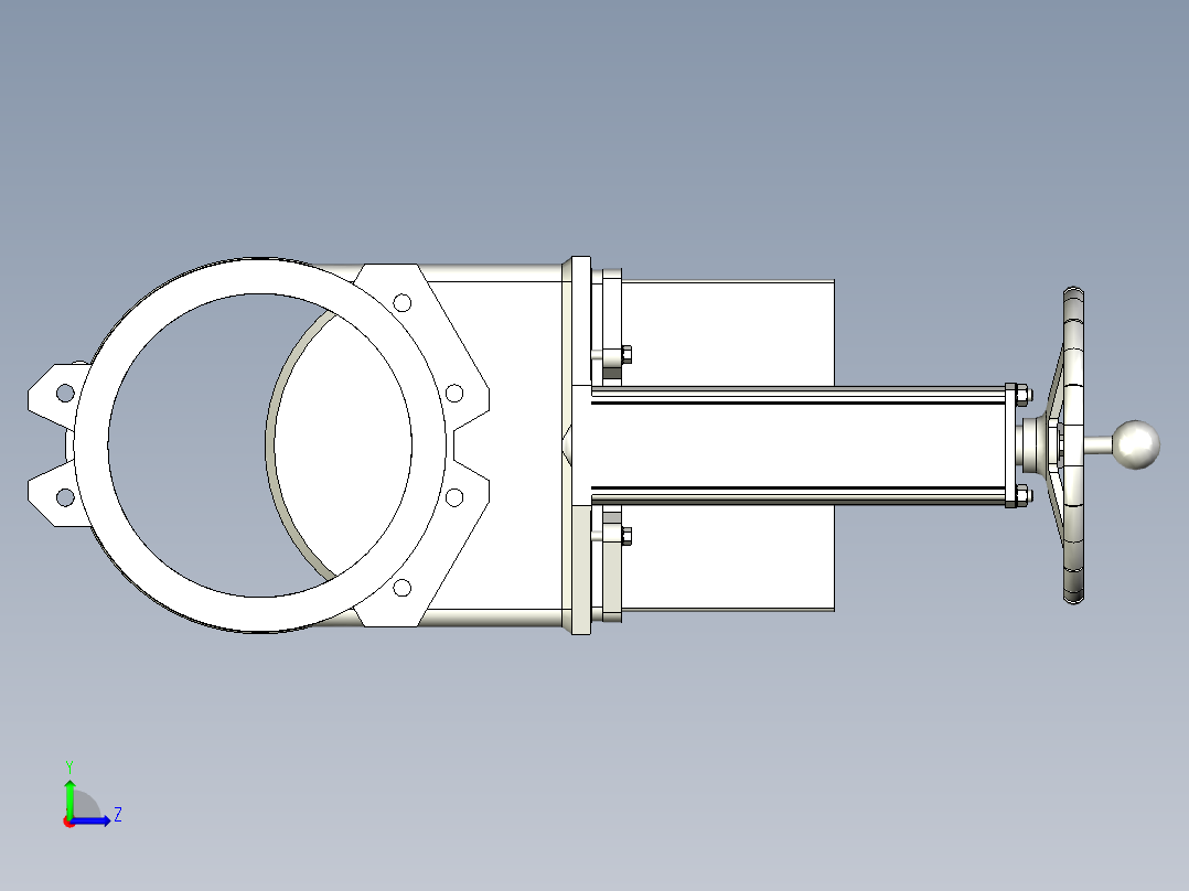 手动滑阀左视图