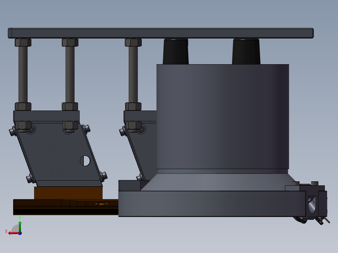 精密震动送料盘后视图