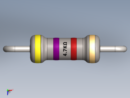 电容器 二极管 电阻器-Resistor 4.7K Ohm俯视缩略图