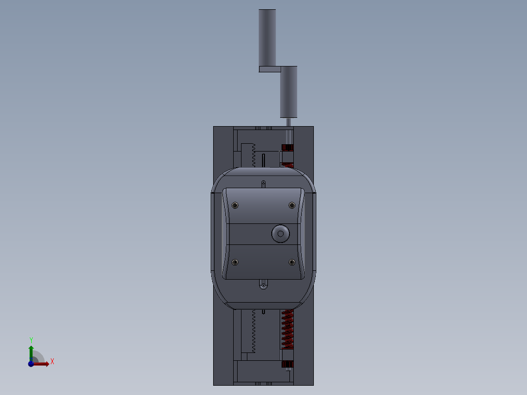曲柄摇杆玩具打印前视图