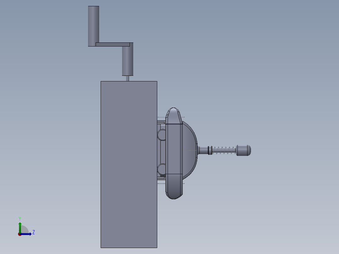 曲柄摇杆玩具打印左视图