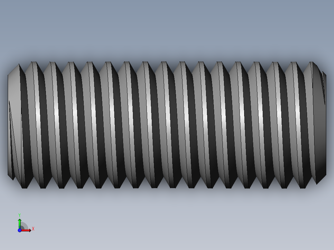DIN 913-ISO 4026 固定螺钉-M12 L=30.SLDPRT前视图