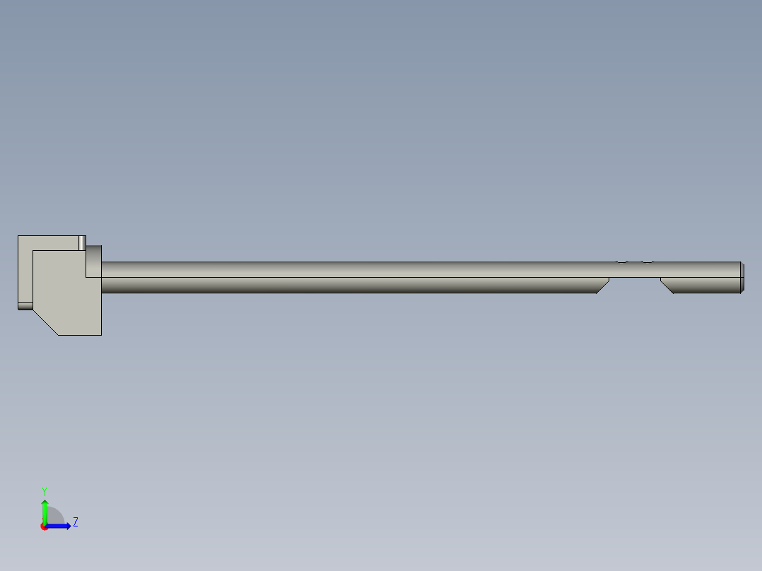 基恩士PZ-S20_kc图纸模型左视图