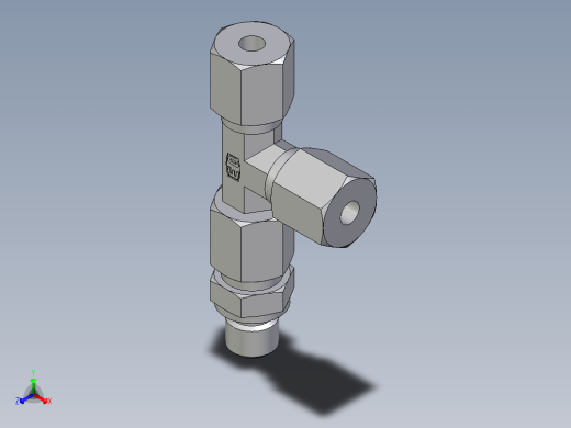 卡套式工业通用硬管接头EO_Assembled_adjustable_standpipe_run_tee_EVL06SM71