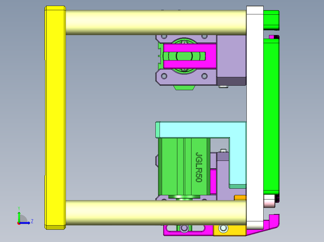ZAZ00-A-笔记本CNC工装夹具三维模型cnc1-1023左视图