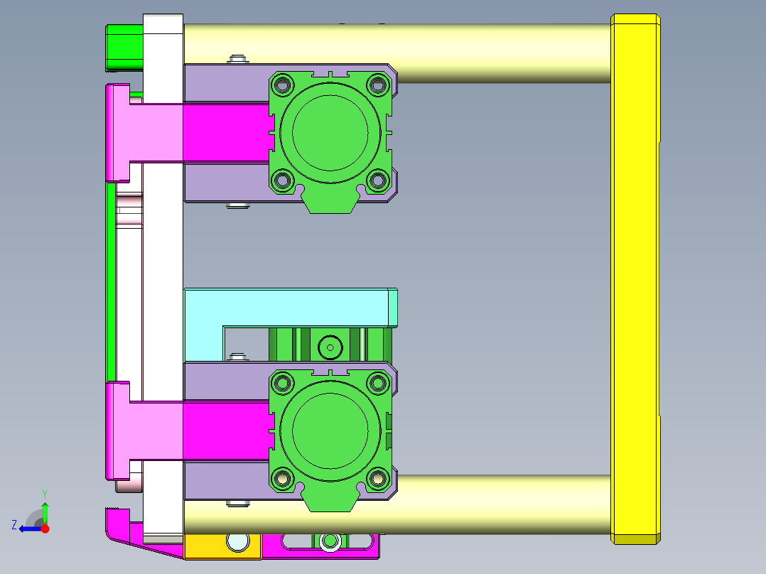 ZAZ00-A-笔记本CNC工装夹具三维模型cnc1-1023右视图