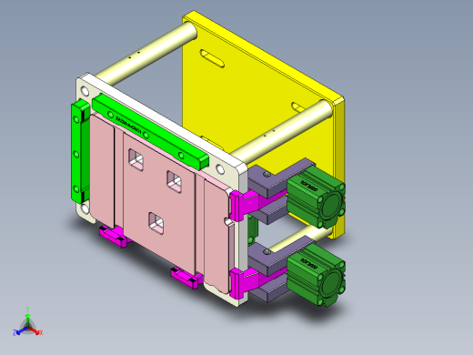ZAZ00-A-笔记本CNC工装夹具三维模型cnc1-1023正等轴测缩略图