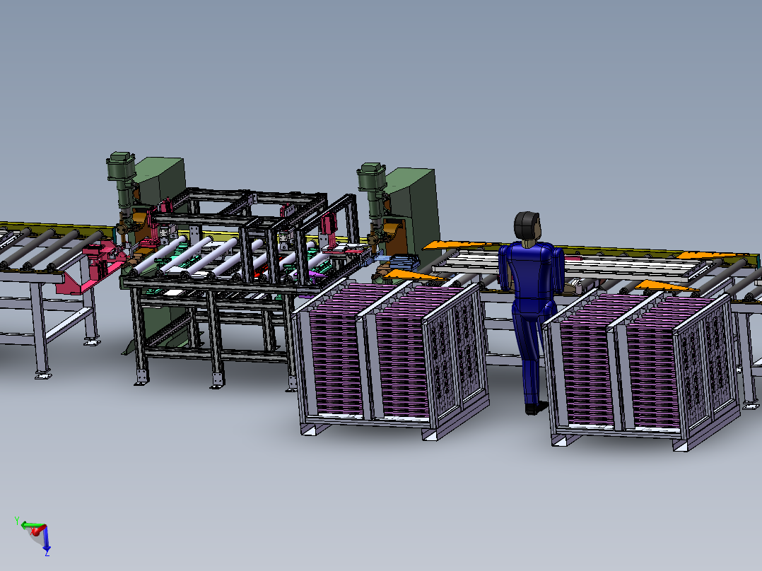2023.02月-电梯门板封头板自动焊接工作站sw19