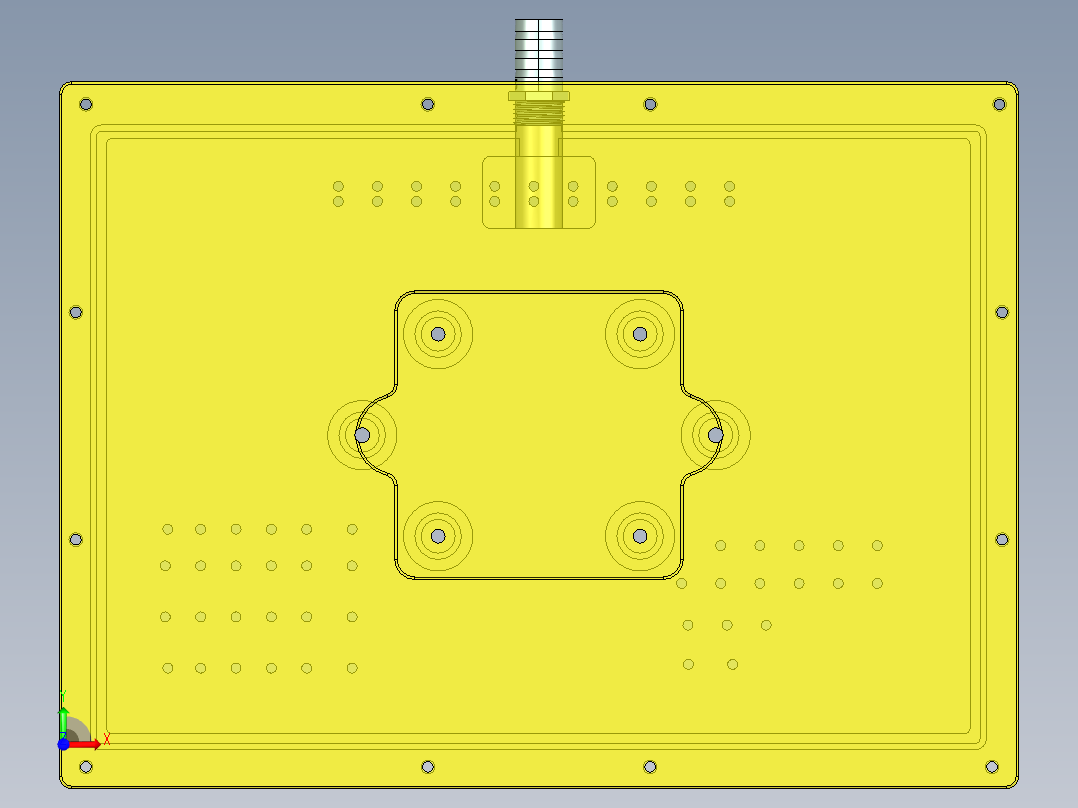 JG1-C笔记本CNC工装夹具三维模型-点胶治具-211221前视图
