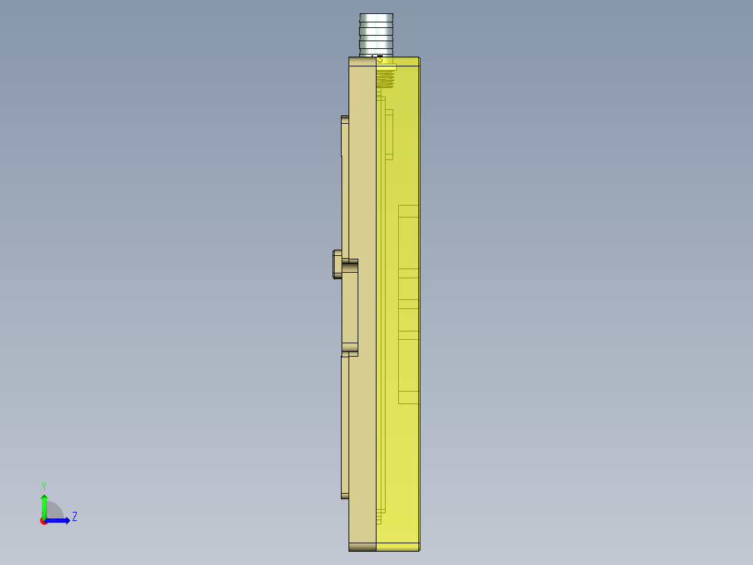 JG1-C笔记本CNC工装夹具三维模型-点胶治具-211221左视图