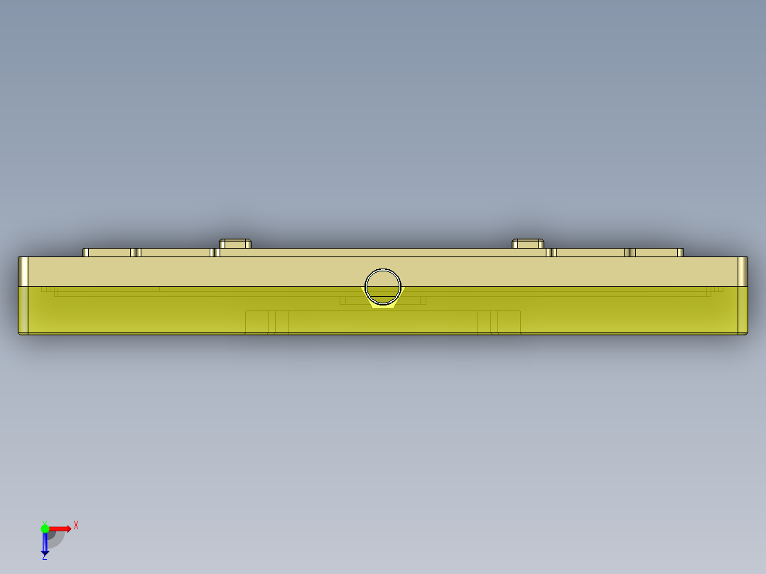 JG1-C笔记本CNC工装夹具三维模型-点胶治具-211221俯视图