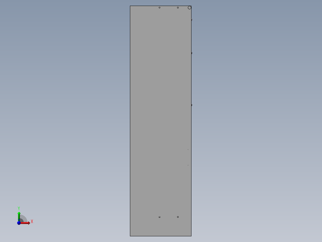 邮政智能信报箱（快递柜）3D模型前视图