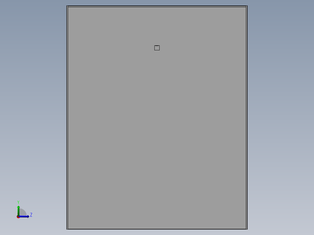 邮政智能信报箱（快递柜）3D模型左视图
