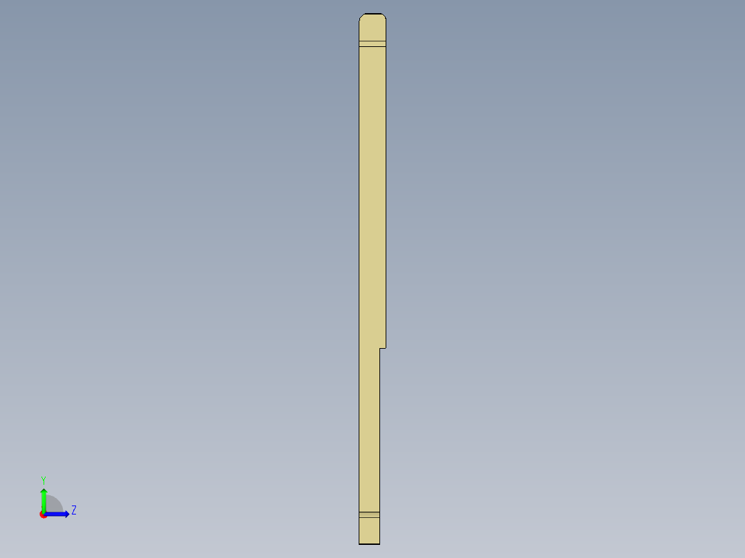 铝板开粗程序模型左视图