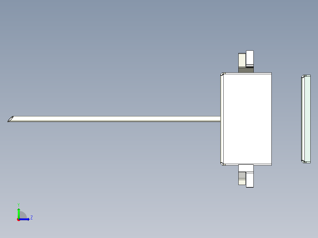 A0002757-混凝土桥梁用不锈钢电动轴箱左视图