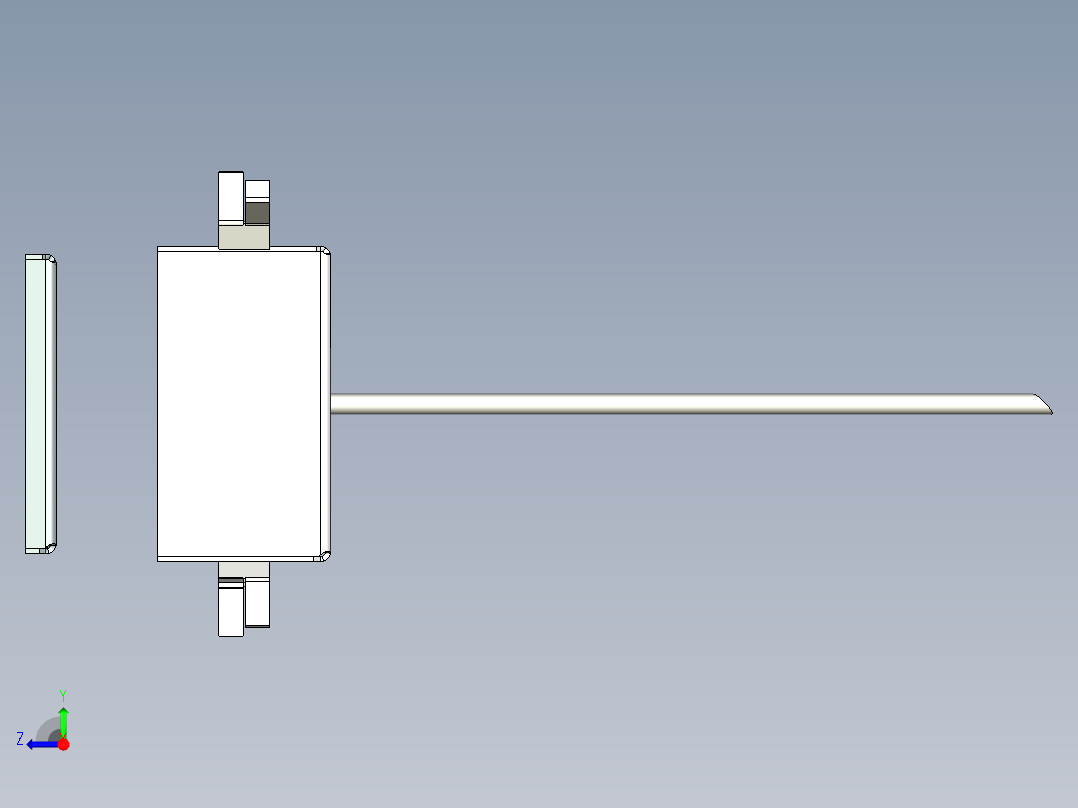 A0002757-混凝土桥梁用不锈钢电动轴箱右视图