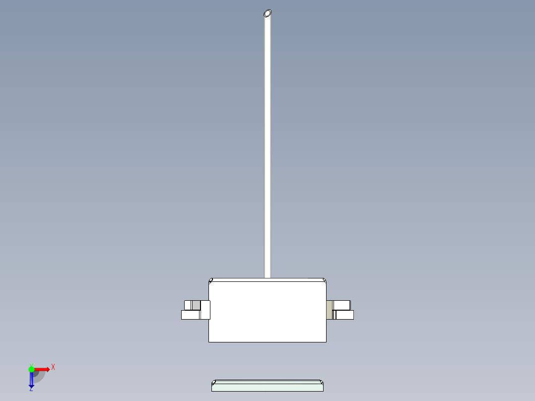 A0002757-混凝土桥梁用不锈钢电动轴箱俯视图