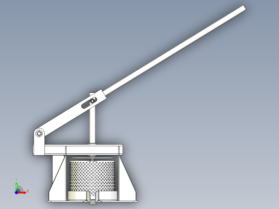 橄榄压榨机前视图