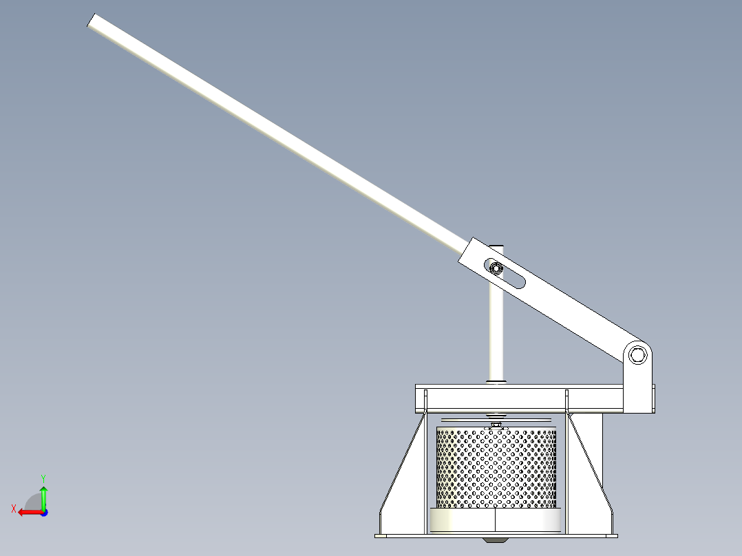 橄榄压榨机后视图