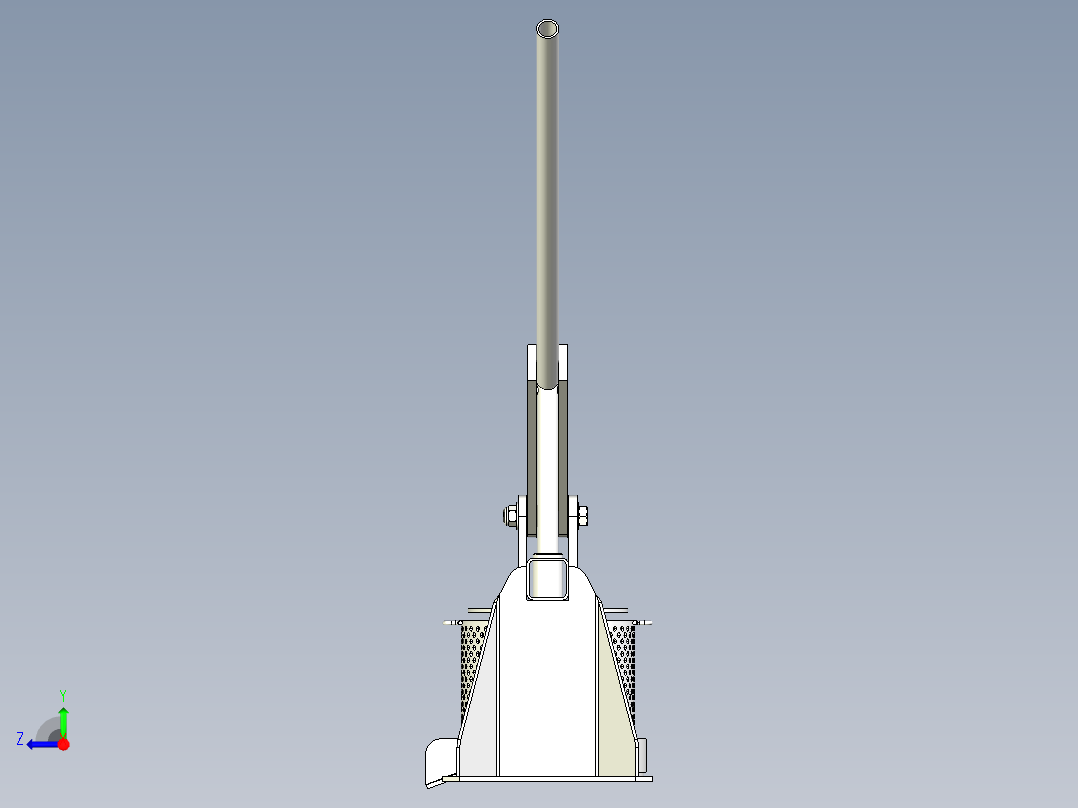 橄榄压榨机右视图