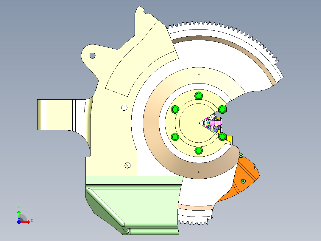 吉尔130汽车离合器前视图