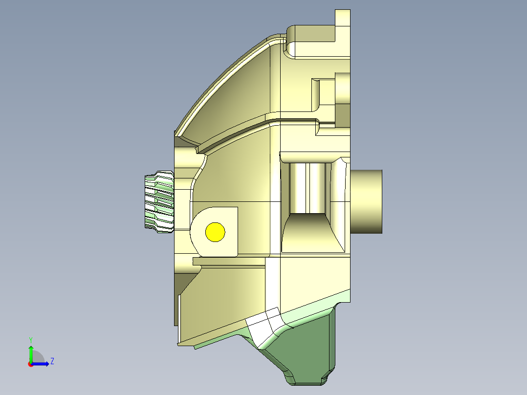 吉尔130汽车离合器左视图