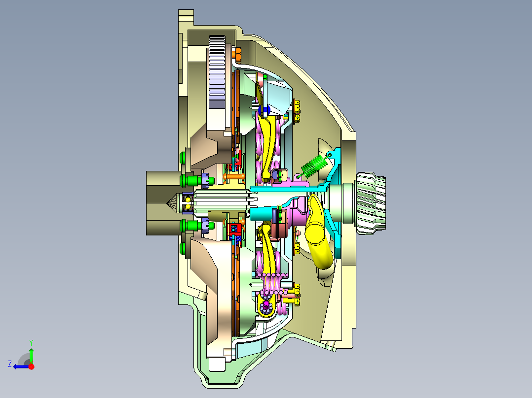 吉尔130汽车离合器右视图