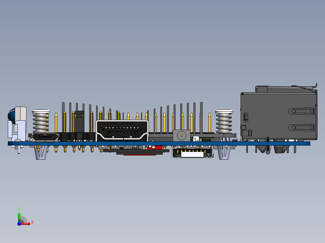 电路板、主板(231)前视图