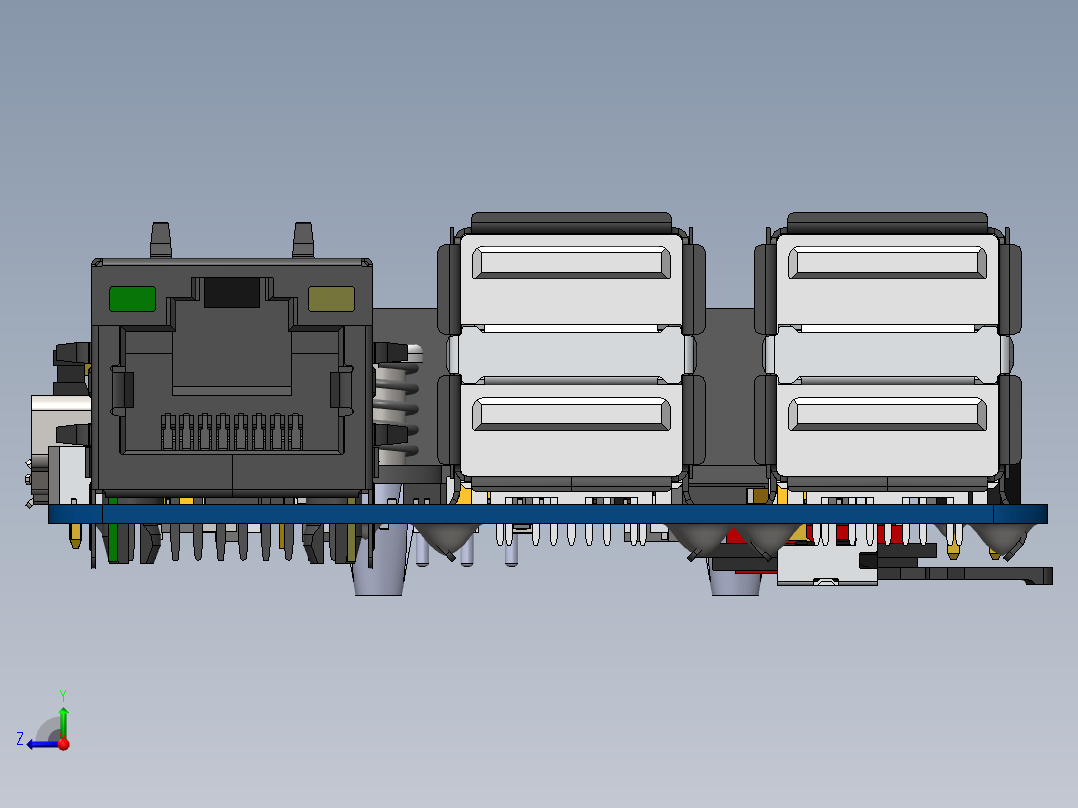电路板、主板(231)右视图