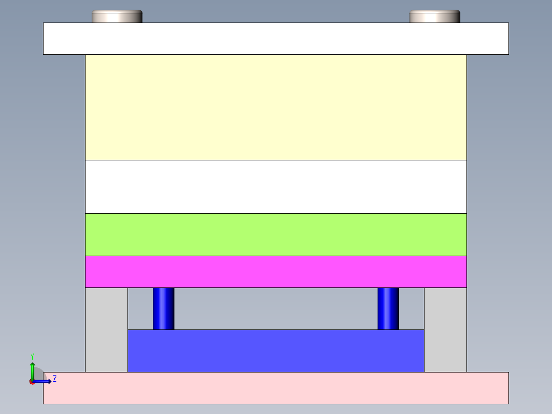 注塑模具、模具(144)左视图