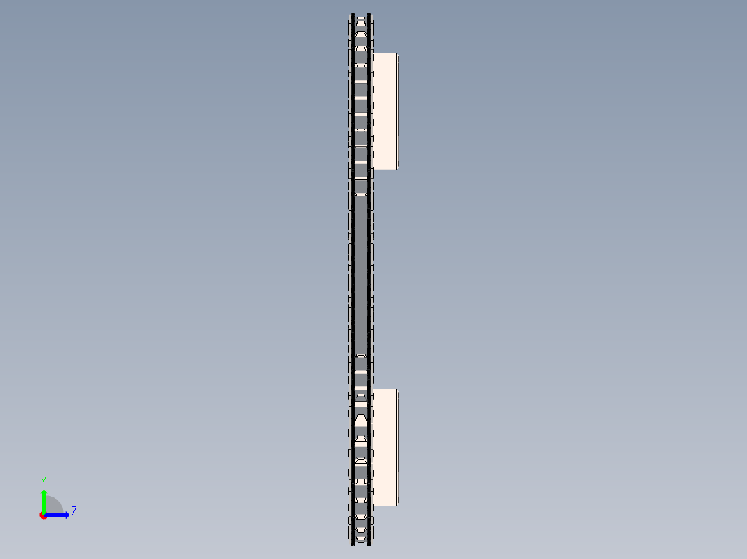 链条装配左视图