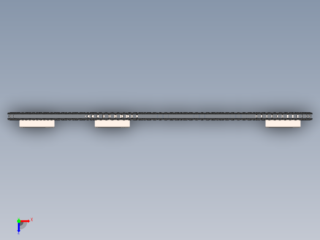 链条装配俯视图