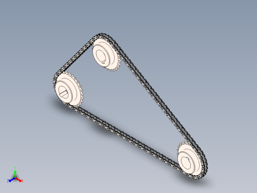 链条装配正等轴测缩略图