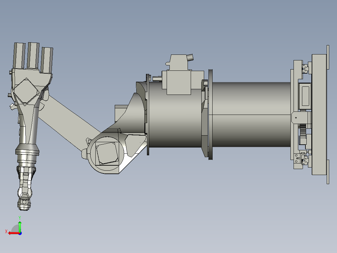 库卡KR6机器人行走机构-798607--100后视图