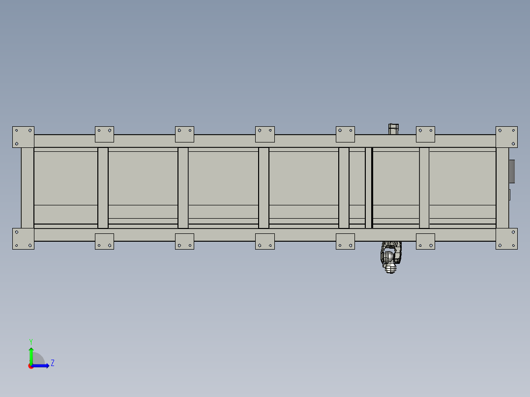 库卡KR6机器人行走机构-798607--100左视图